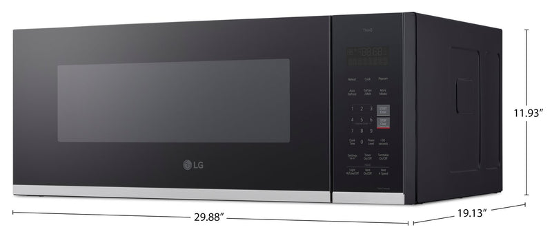Four à micro-ondes à hotte intégrée intelligent à profil bas LG de 1,3 pi3 - MVEF1323F