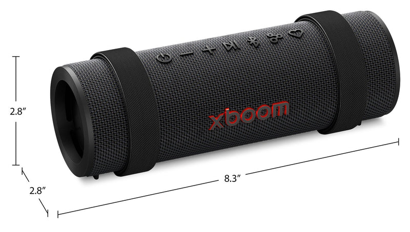 Haut-parleur portatif xboom Grab Core par will.i.am de LG résistant à l’eau IP67 (GRAB.ACANLBK)
