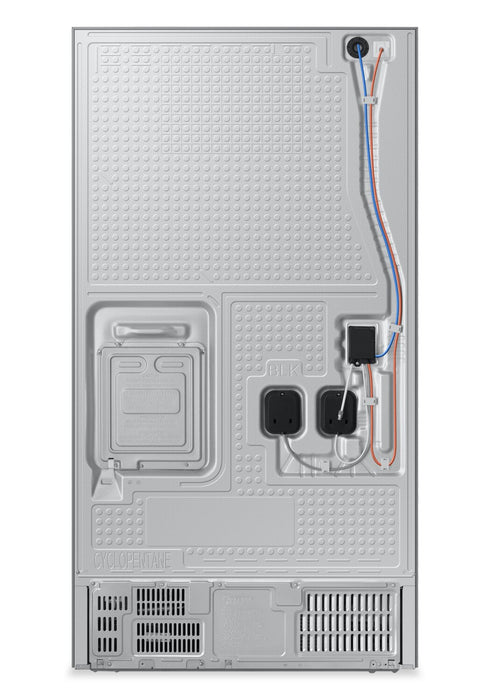 Réfrigérateur à 3 portes Samsung Bespoke de 26 pi3 et de 35,75 po à portes françaises avec IA - argenté - RF27CG5B30SRAA