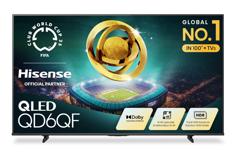 Téléviseur intelligent Hisense QD6QF UHD 4K de 75 po avec Fire TV