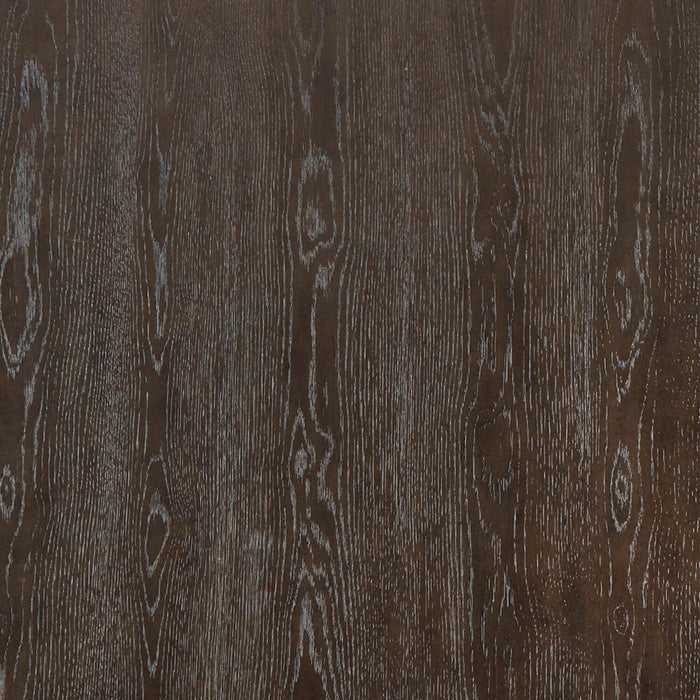 Ensemble de salle à manger Marc 5 pièces avec table, rallonge de 72 po à 90 po (L), base à tréteaux et 4 chaises - brun