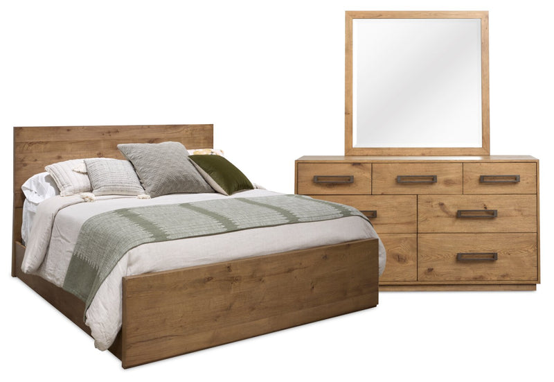 Ensemble de chambre à coucher Henri 5 pièces avec grand lit