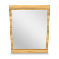  Miroir de commode de chambre à coucher Riley, fabriqué au Canada - naturel