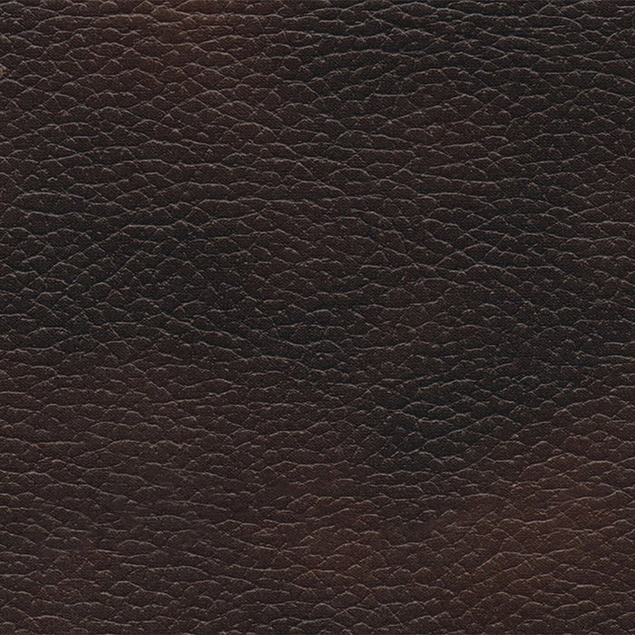 Sofa sectionnel inclinable Leo 6 pièces en cuir véritable avec console de rangement et 2 porte-gobelets - brun noyer