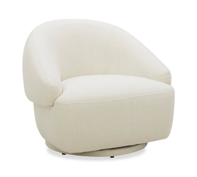 Villa Swivel Accent Chair - Ivory | Fauteuil d’appoint pivotant Villa - ivoire