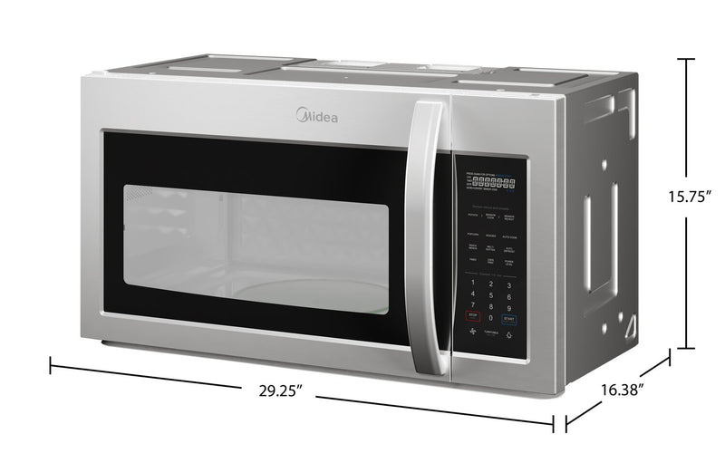 Four à micro-ondes à hotte intégrée Midea de 1,9 pi3 et de 30 po - MMO19S14ASTC