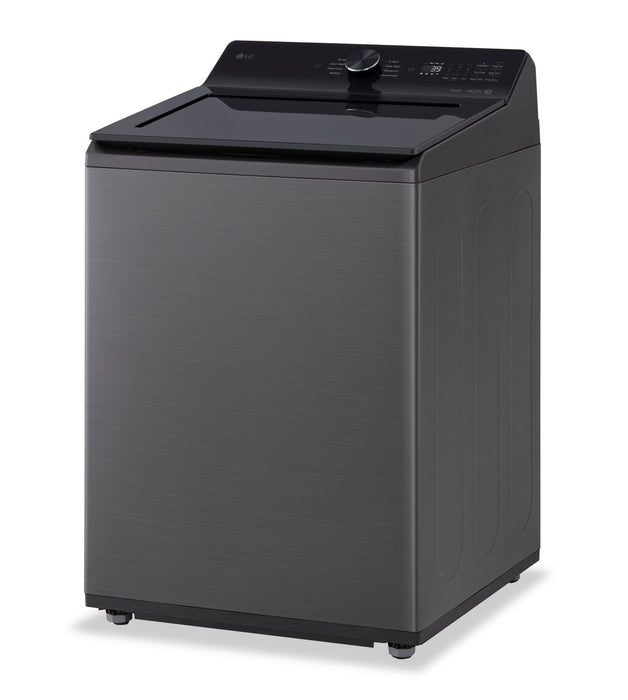 Laveuse intelligente LG à chargement par le haut de 5,8 pi³ avec EasyUnload et détection IA - noir platine - WT8200CL