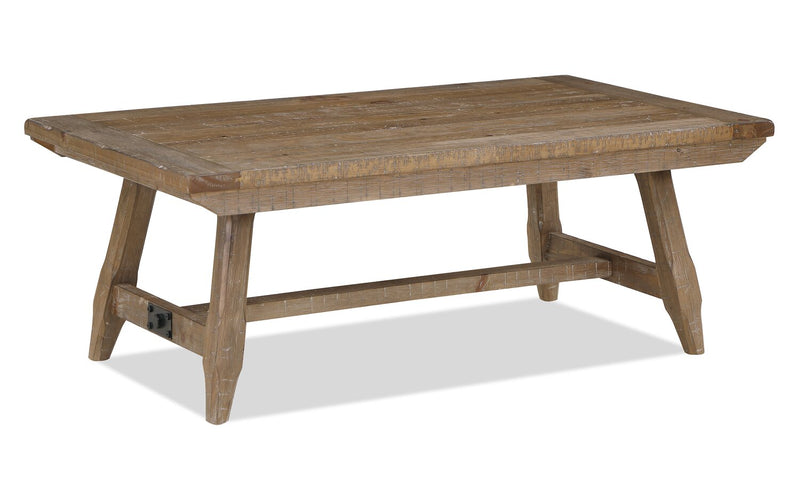 Table à café rustique Cedar de 48 po - pin naturel
