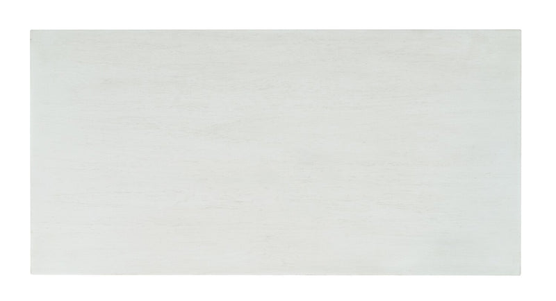 Armoire décorative Twyla en bois massif avec portes arquées - blanche