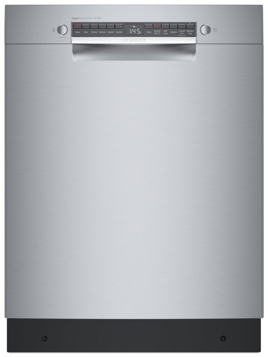 Lave-vaisselle intelligent Bosch série 800 avec commandes à l’avant, CrystalDry et 3e panier - SGE78C55UC 