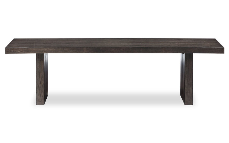 Ensemble de salle à manger Zelda 5 pièces avec table de 78 po à 96 po (L) et 4 chaises - blanc et brun espresso