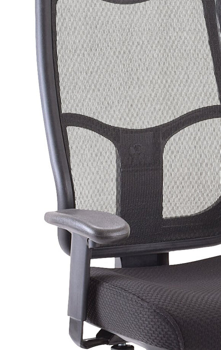 Chaise de bureau Remy de Tempur-Pedic de 26,8 po - noire avec dossier à mailles