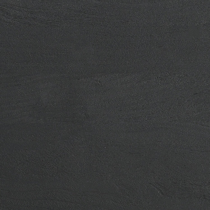 Table de bout moderne Abbot de 25 po en bois massif - noire