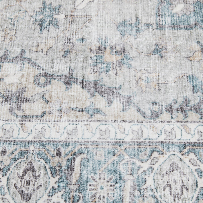 Carpette Melis grise lavable - 5 pi x 7 pi