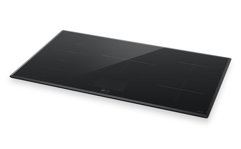 Surface de cuisson à induction LG Studio de 36 po à 5 brûleurs avec zone de cuisson polyvalente - CBIS3618BE