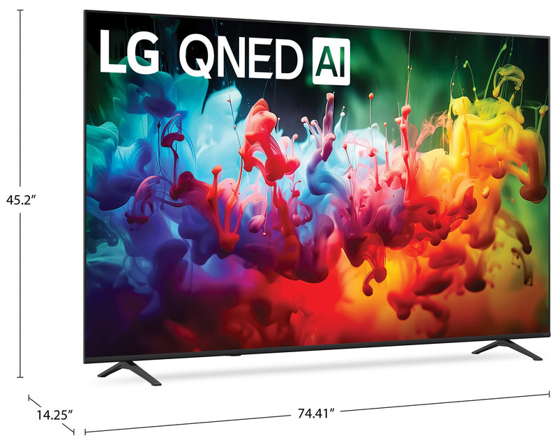 Téléviseur intelligent Mini DEL LG QNED75B 4K de 85 po avec webOS (85QNED75BUA.ACC) - modèle 2026
