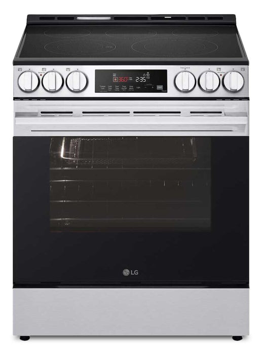 Cuisinière intelligente électrique LG de 6,3 pi³ avec EasyCleanMD - acier inoxydable résistant aux taches - LSEL6333XE