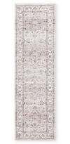 Carpette longue Aylin ivoire lavable - 2 pi x 7 pi