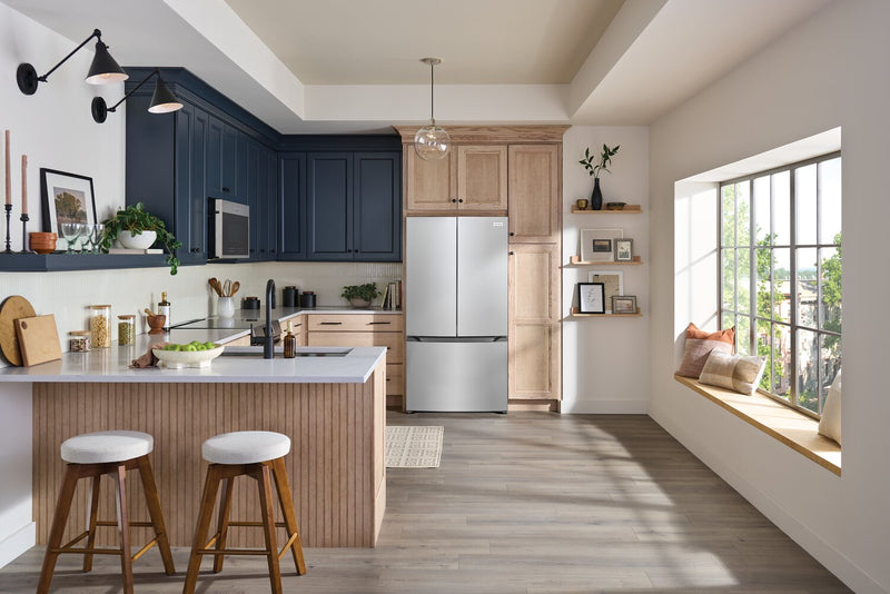  Réfrigérateur Frigidaire de 20 pi3 de profondeur comptoir à portes françaises - acier inoxydable - FRFG2011AV