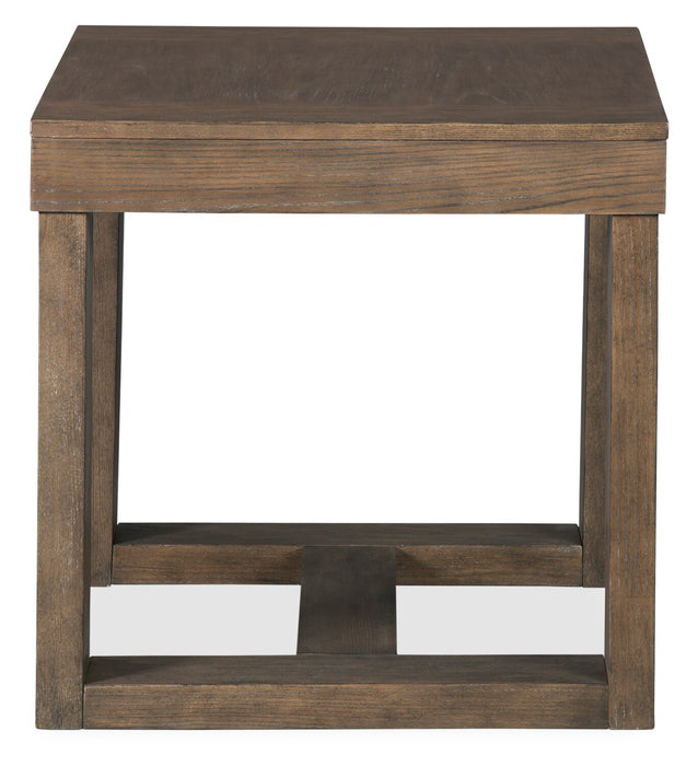 Table de bout Jasper de 24 po - brun-gris