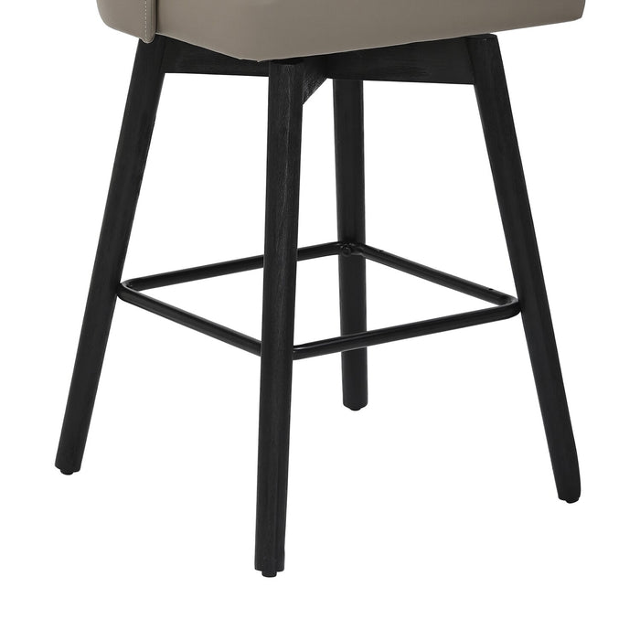 Tabouret bar pivotant Nash de hauteur comptoir - taupe