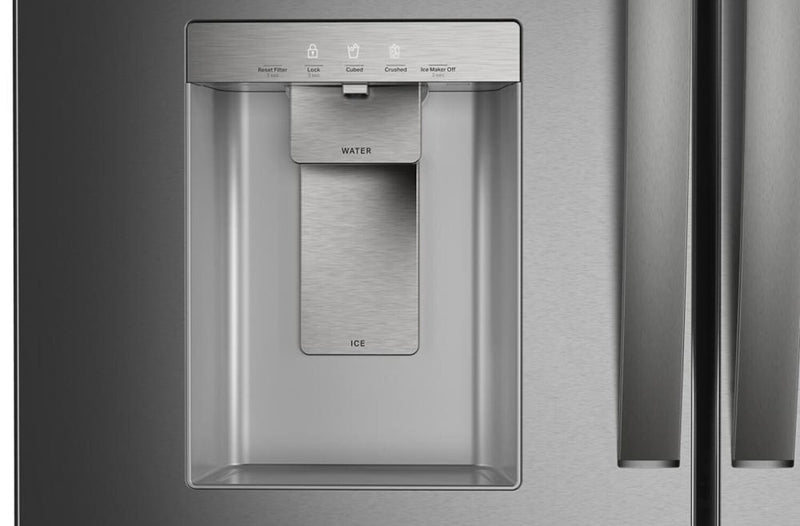 Réfrigérateur Whirlpool de 29 pi3 et de 36 po à portes françaises - acier inoxydable résistant aux traces de doigts - WRMF3636SZ