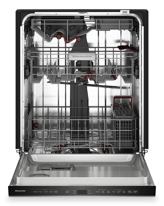 Lave-vaisselle KitchenAid de 24 po et de 44 dBA et troisième panier 360° Max Jets - acier inoxydable avec fini PrintShieldMC - KDPS624SPS  