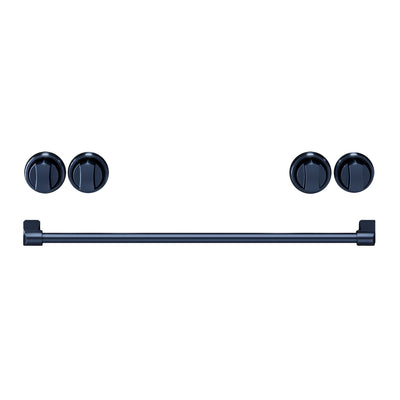 Thor Kitchen Handle and Knob Set for 30” Range in Gun Metal Blue - CKA-RE30-BLU | Ensemble de poignées et de boutons Thor Kitchen bleu métallisé pour cuisinière de 30 po - CKA-RE30-BLU | RE30KBLU