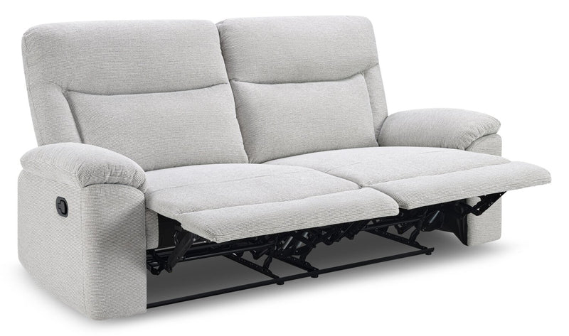 Sofa à inclinaison manuelle Spencer de 80,9 po en tissu de chenille - gris
