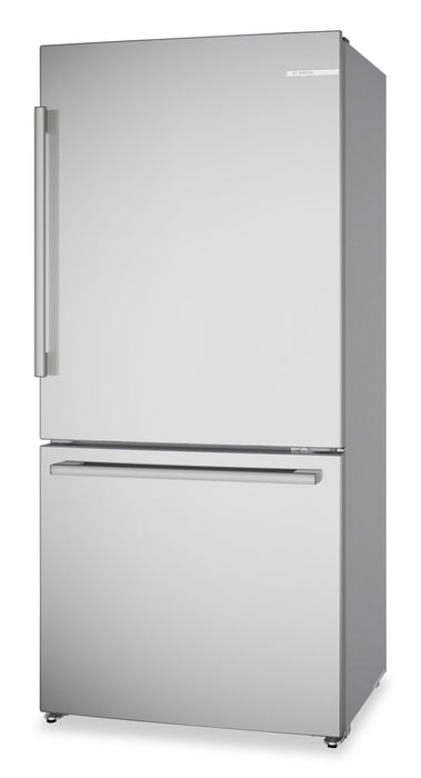 Réfrigérateur à 2 portes Bosch de série 100 de 17,2 pi3 et de 33 po de profondeur comptoir - acier inoxydable - B33CM10SNS