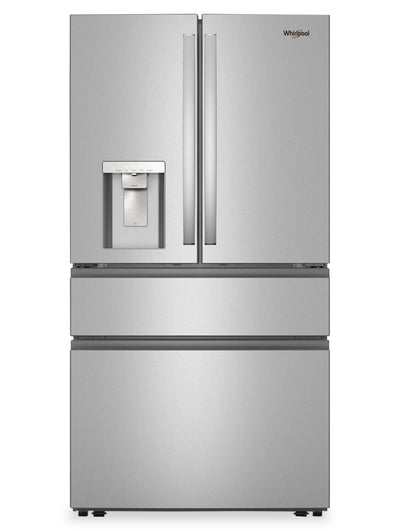 Whirlpool 36" 29 Cu. Ft. French Door Refrigerator – Fingerprint-Resistant Stainless Steel - WRMF3636SZ | Réfrigérateur Whirlpool de 29 pi3 et de 36 po à portes françaises - acier inoxydable résistant aux traces de doigts - WRMF3636SZ