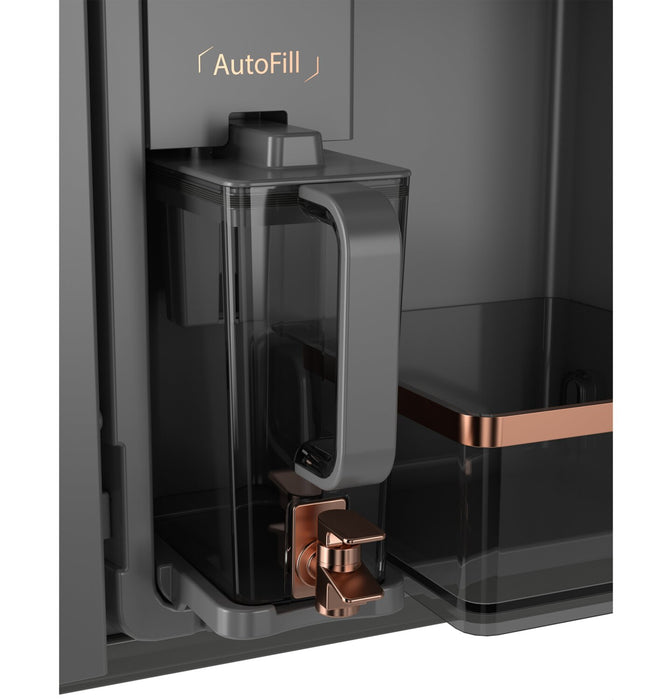 Réfrigérateur intelligent 4 portes Café de 23,2 pi3 et de 36 po de profondeur comptoir à portes françaises - blanc mat - CJE23DP4WW2 