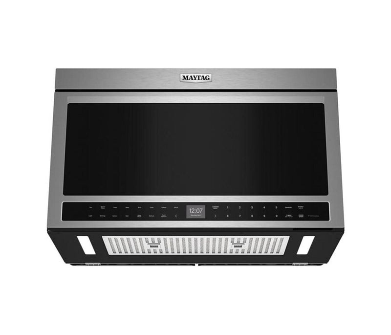 Four grille-pain et à micro-ondes à hotte intégrée Maytag de 1,1 pi3 à installation affleurée - acier inoxydable - YMMMF8030PZ