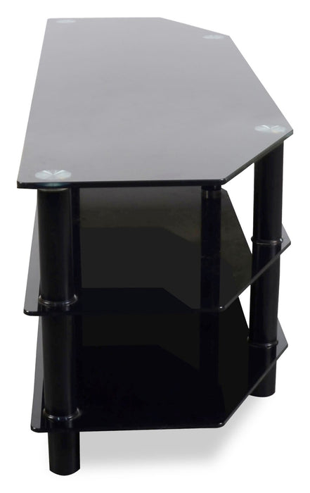 Meuble pour téléviseur Jett de 62 po avec rangement pour téléviseurs jusqu’à 70 po - noir