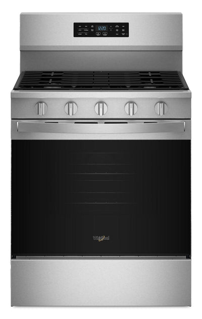 Whirlpool 5.0 Cu. Ft. Gas Range with Air Cooking – Fingerprint Resistant Stainless Steel - WFGS5730SZ | Cuisinière à gaz Whirlpool de 5,0 pi3 avec cuisson à air – acier inoxydable résistant aux traces de doigts - WFGS5730SZ