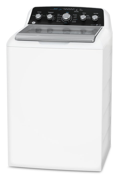 Laveuse à chargement par le haut de 4,9 pi3 et sécheuse électrique de 7,2 pi3 de GE avec cycle SaniFresh