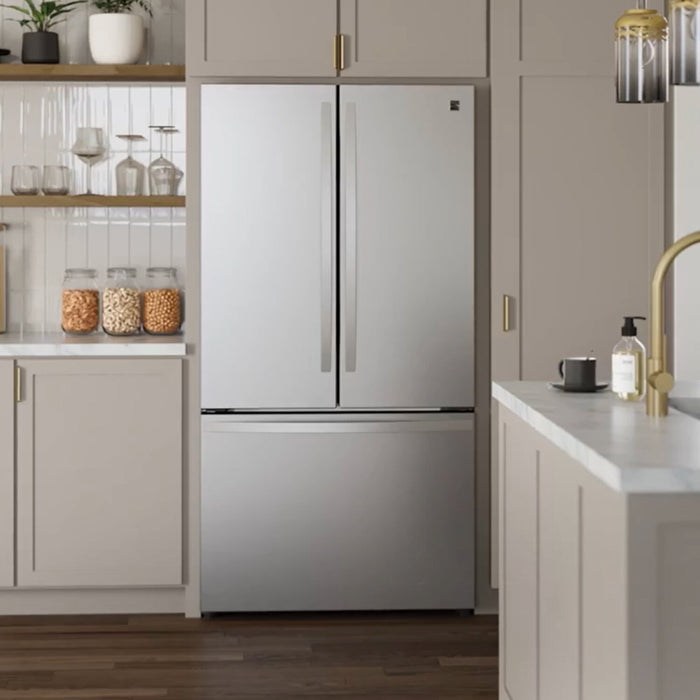 Réfrigérateur Kenmore de 20,3 pi3 et de 36 po à portes françaises - acier inoxydable résistant aux traces de doigts - KKFDR36x20.3-SS 