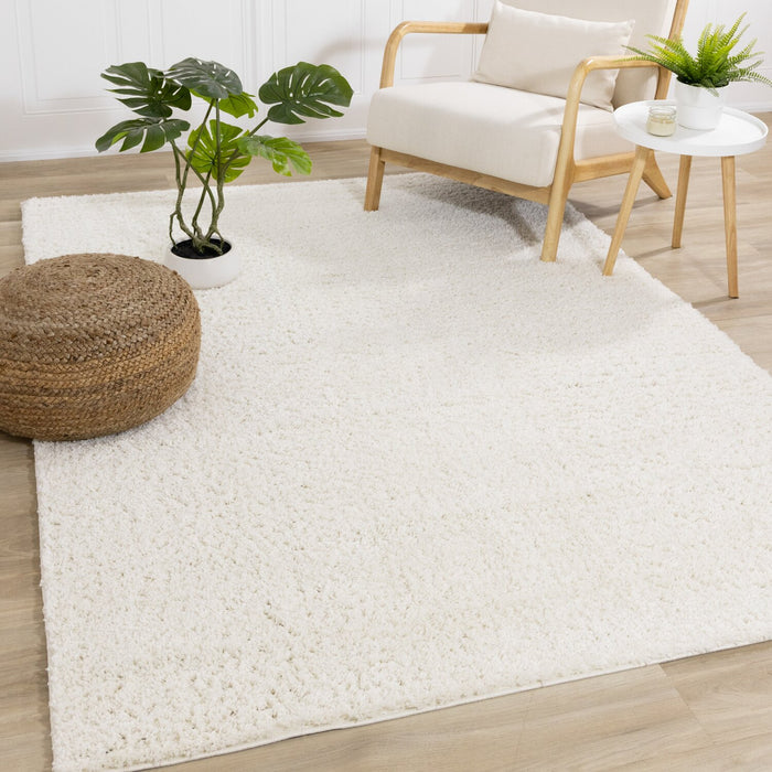 Carpette à poil long Pascal crème - 7 pi 10 po x 10 pi 6 po