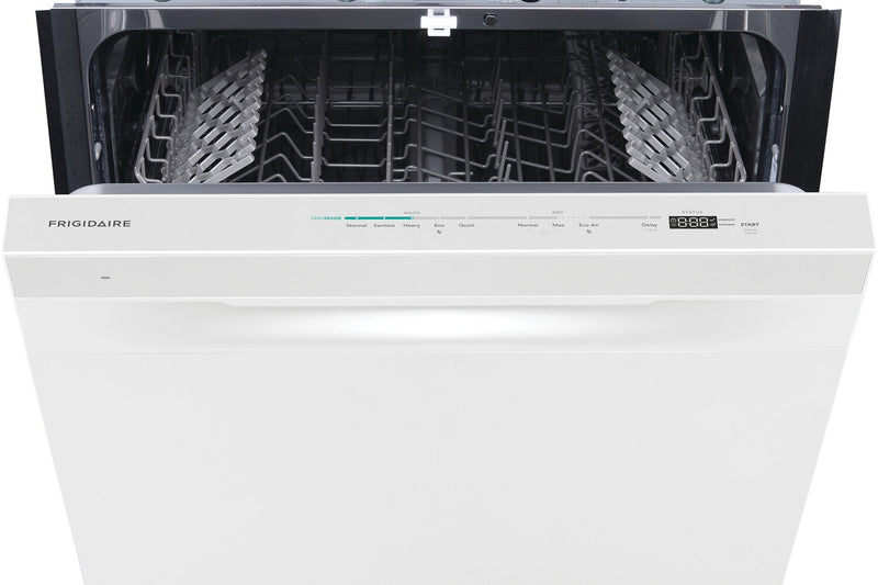Lave-vaisselle Frigidaire de 24 po et de 49 dBA avec commandes sur le dessus et technologie DishSenseMC - blanche - FDHP4336AW