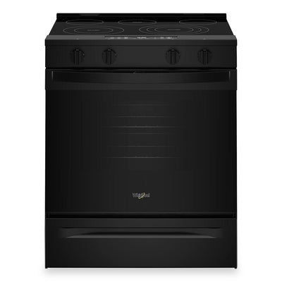 Whirlpool 30" 5.3 Cu. Ft Electric Range with Air Cooking – Black - YWSES5030SB | Cuisinière électrique Whirlpool de 5,3 pi³ et de 30 po avec cuisson à air - noire - YWSES5030SB