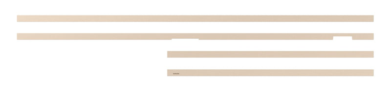 Cadre décoratif personnalisable pour téléviseur The Frame Pro de 75 po de Samsung - sable doré biseauté