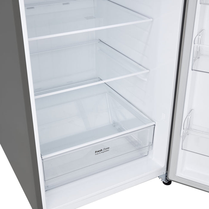 Réfrigérateur LG de 18 pi³ et de 28 po à congélateur supérieur qui convient à une installation dans un garage - acier inoxydable - LT18S2100S
