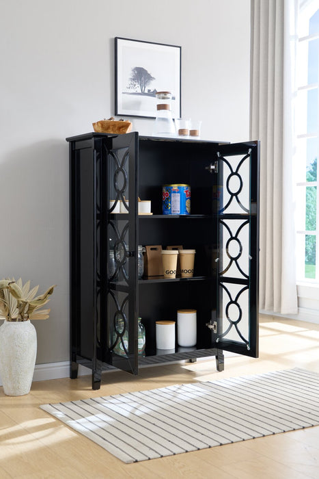 Armoire décorative Stella de 31,5 po - noire