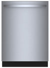 Lave-vaisselle intelligent Bosch de série 100 de 48 dBA et de 24 po avec commandes sur le dessus - acier inoxydable 