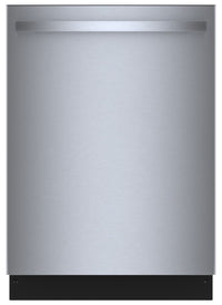 Lave-vaisselle intelligent Bosch de série 100 de 48 dBA et de 24 po avec commandes sur le dessus - acier inoxydable