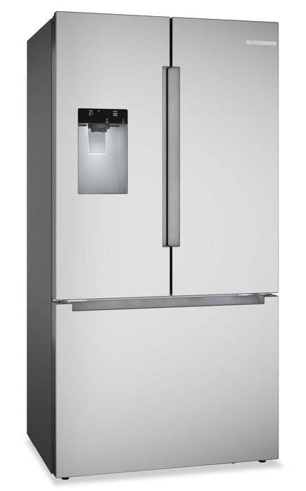 Réfrigérateur Bosch de 36 po et de 21,6 pi3 à portes françaises - acier inoxydable résistant aux traces de doigts - B36CD10ENS