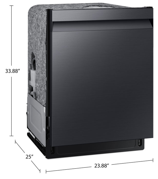 Lave-vaisselle intelligent encastré Samsung de 24 po et de 46 dBA avec StormWashMC - noir mat - DW80CG5450MTAA