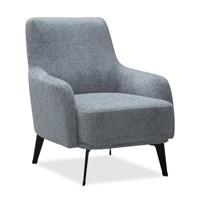 Monroe 29" Fabric Accent Chair with Metal Legs - Grey | Fauteuil d’appoint Monroe de 29 po en tissu avec pattes en métal - gris