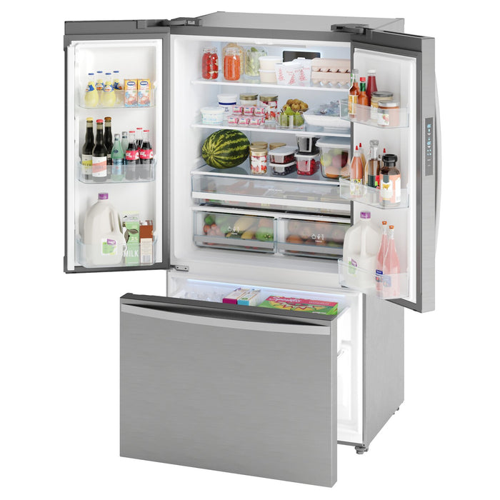 Réfrigérateur Kenmore de 20,3 pi3 et de 36 po à portes françaises - acier inoxydable résistant aux traces de doigts - KKFDR36x20.3-SS 