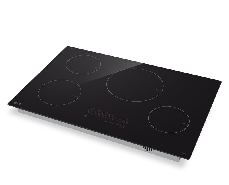 Surface de cuisson à induction LG de 30 po à 4 éléments - vitrocéramique noire - CBIH3013BE